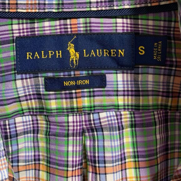 Ralph Lauren Mens Plaid Button Up Preppy Resort Country Club Shirt S Office - Picture 4 of 6